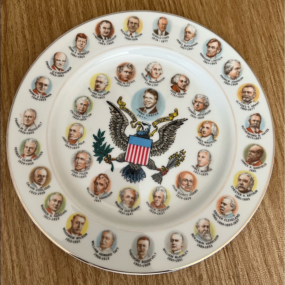 Jimmy Carter collectible plate “200 years of presidents” - commemorative